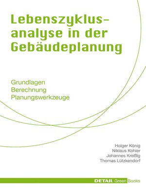 cover image of Lebenszyklusanalyse in der Gebäudeplanung
